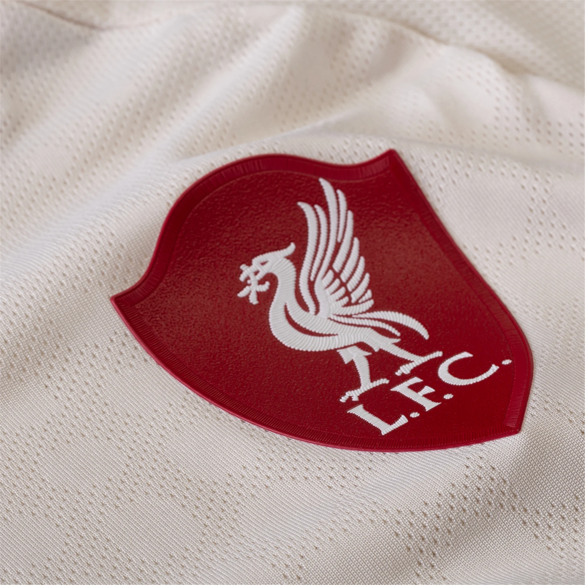 adidas Men's Liverpool Authentic Jeremie Frimpong Away Jersey w/ Champions League Patches 25/26 (Wonder White)