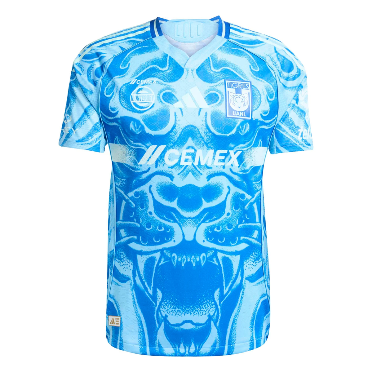 adidas Tigres Authentic Away Jersey 25/26 (Blue/Aqua)