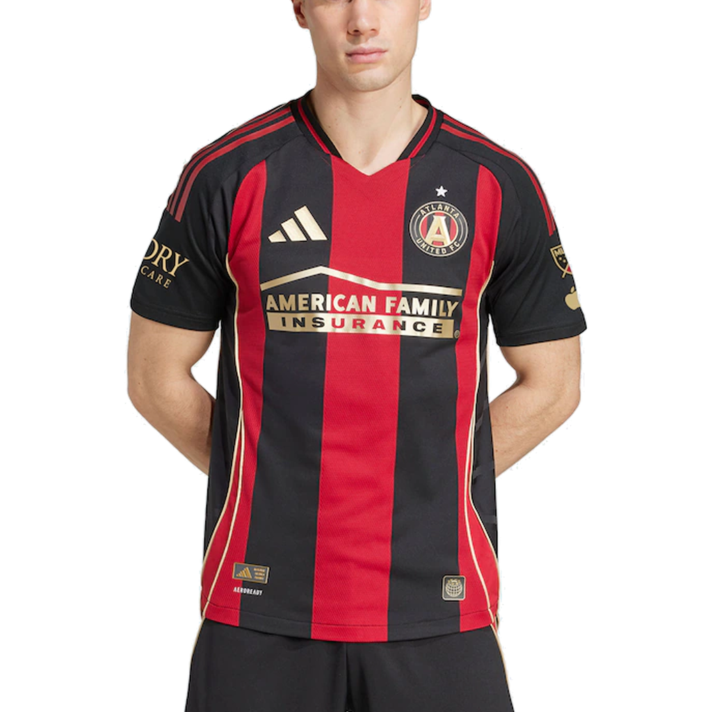 adidas Pedro Amador Atlanta United Authentic Home Jersey w/ MLS Patches 25/26 (Red/Black)