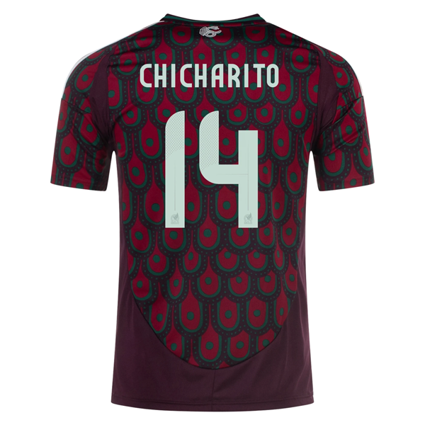 Adidas Mens Mexico Chicharito Home Jersey 24/25 (Multicolor)