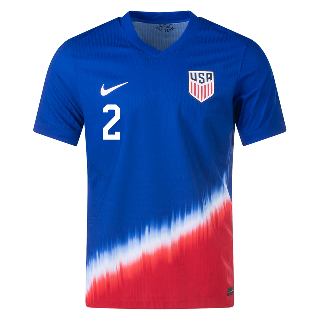 Nike United States Match Authentic SergiÃ±o Dest Away Jersey 24/25 (Old Royal/Sport Red/White)