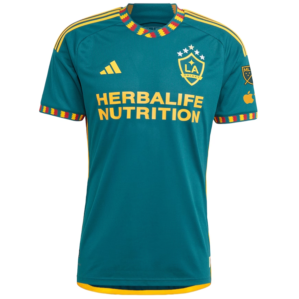 adidas Yoshida (å‰ç”° éº»ä¹Ÿ) LA Galaxy Away Authentic Jersey 22/23 w/ MLS Patches (Green/Yellow)