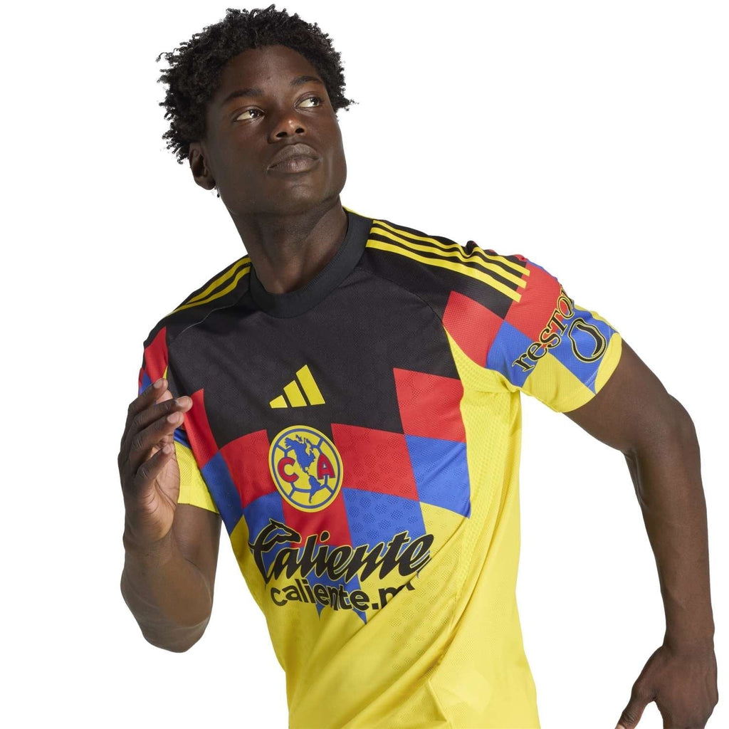 adidas A. Zendejas Men's Club America 25/26 Authentic Home Jersey (Yellow)