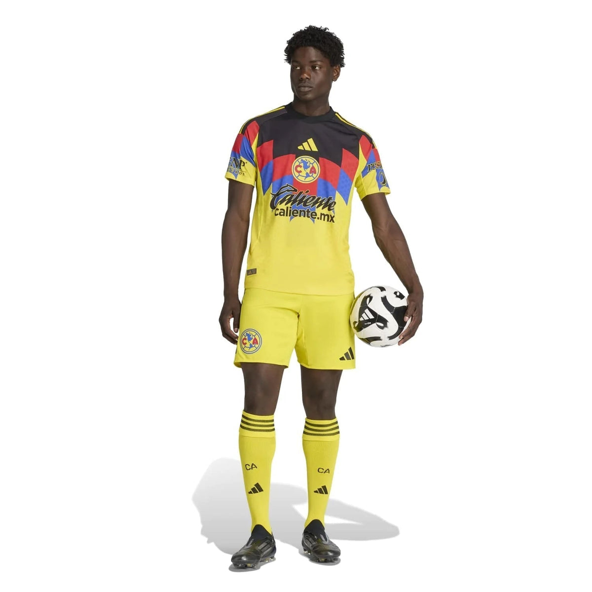 adidas S. Caceres Men's Club America 25/26 Authentic Home Jersey (Yellow)