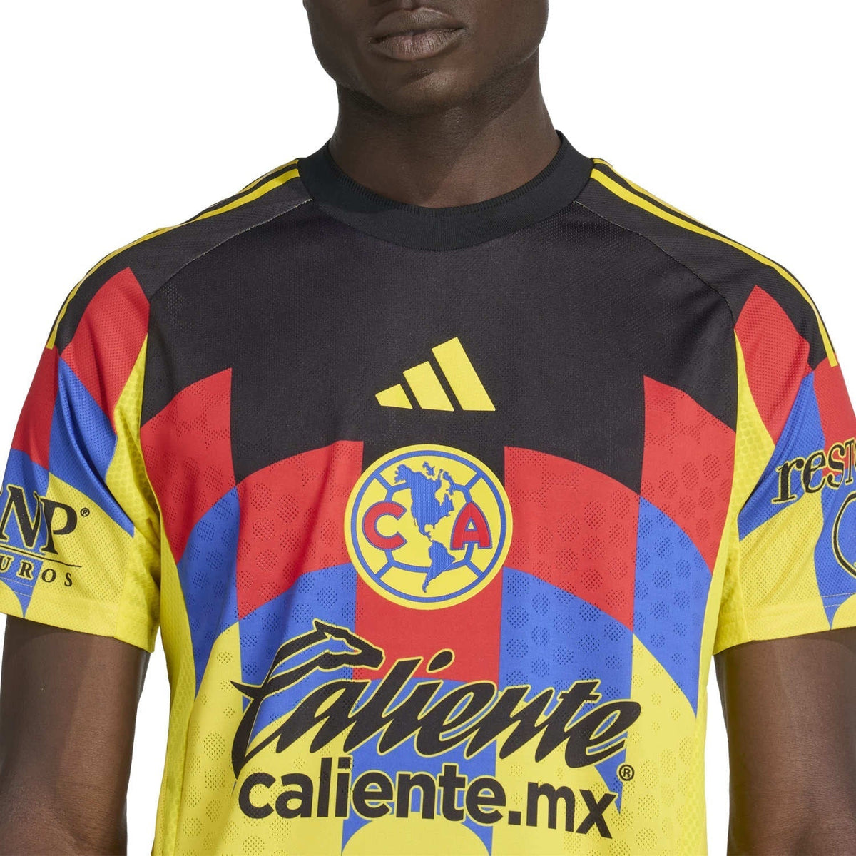 adidas K. Alvarez Men's Club America 25/26 Authentic Home Jersey (Yellow)