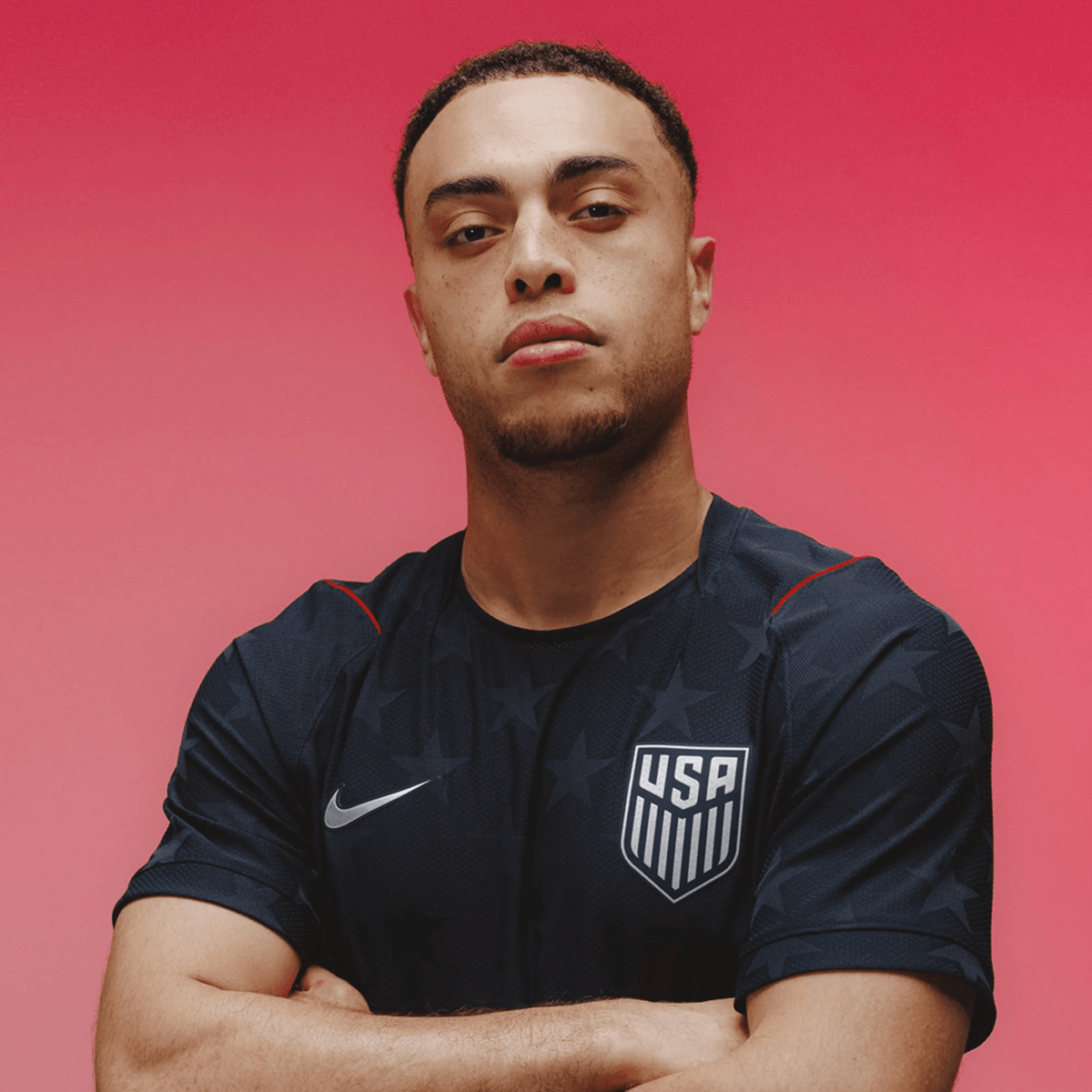 Nike Men's Freese United States Match Authentic Away Jersey 2026 (Dark Obsidian/Pure Platinum)