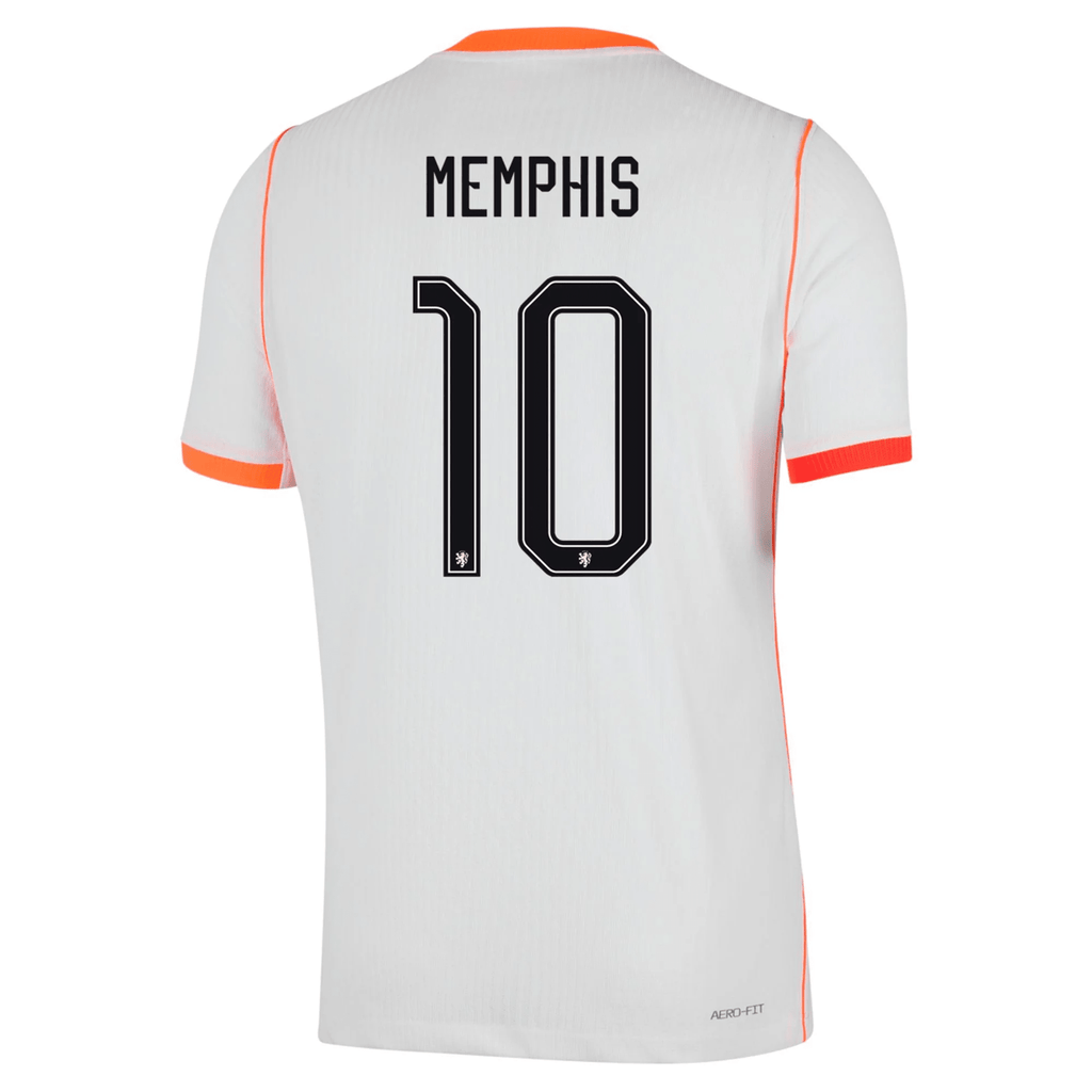 Nike Mens Netherlands Memphis Depay Match Authentic Away Jersey 2026 (White/Hyper Crimson)