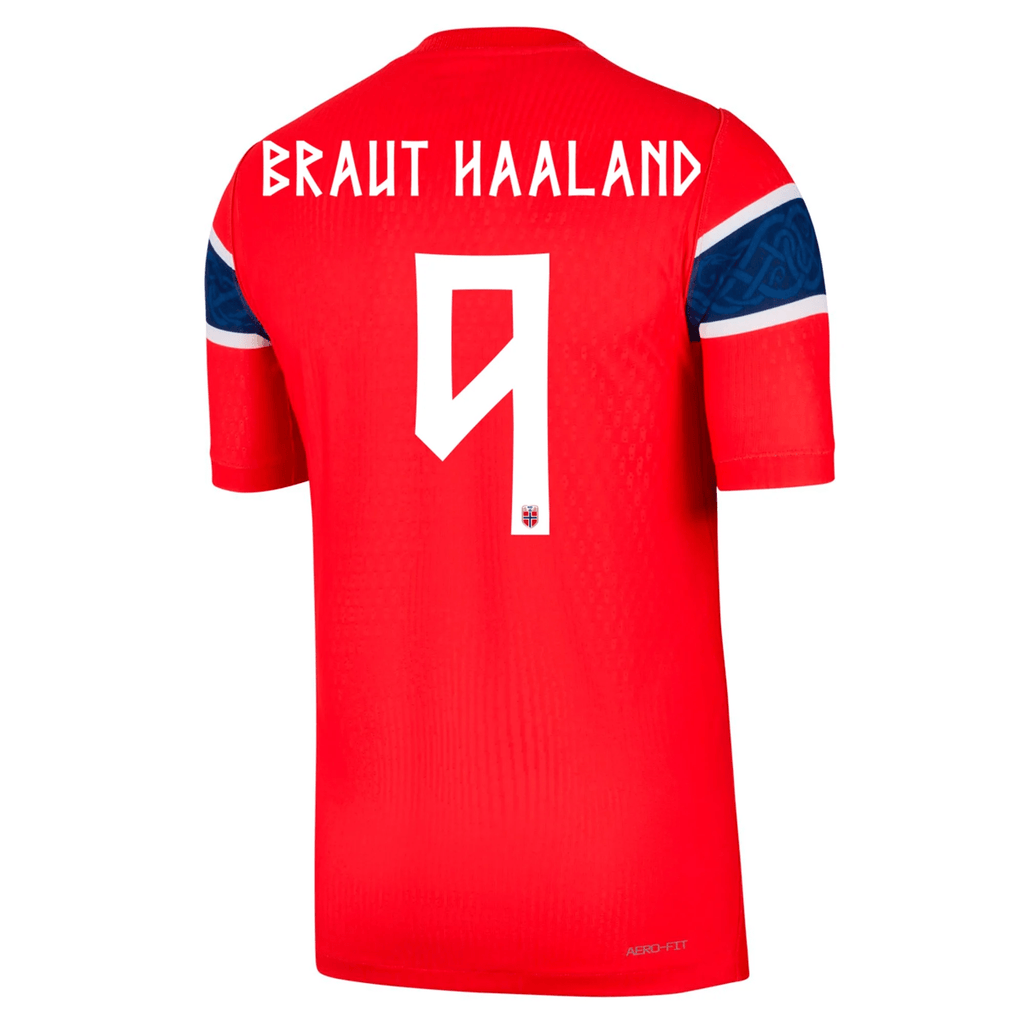 Nike Mens Norway Erling Haaland Match Authentic Home Jersey 2026 (Chile Red/White)