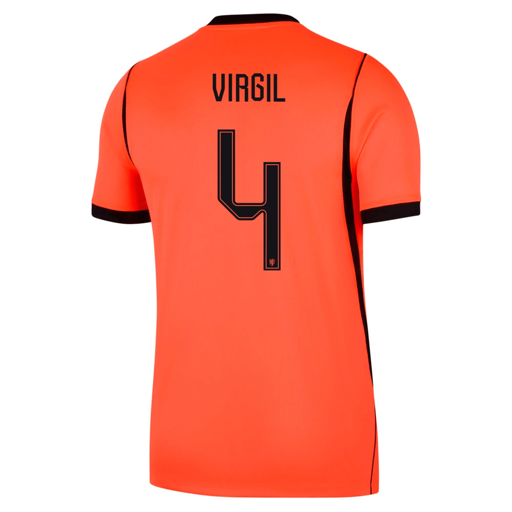 Nike Netherlands Virgil Van Dijk Home Jersey 2026 (Hyper Crimson/Black)