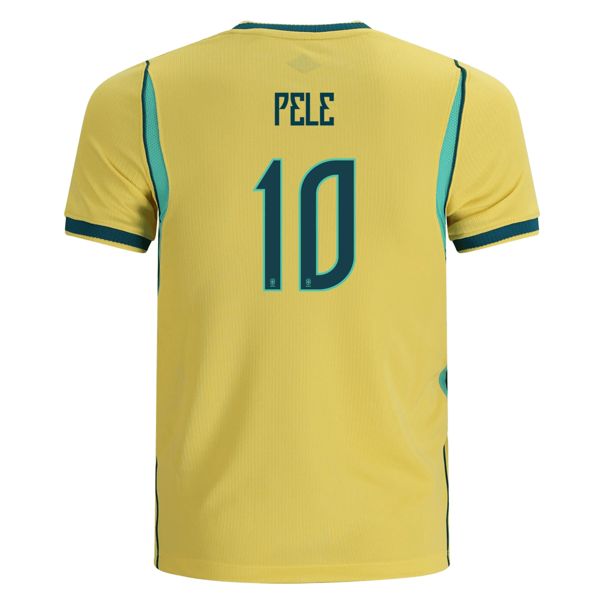 Nike Youth Brazil Pele Home Stadium Jersey 2026 (Yellow Canary/Teal)