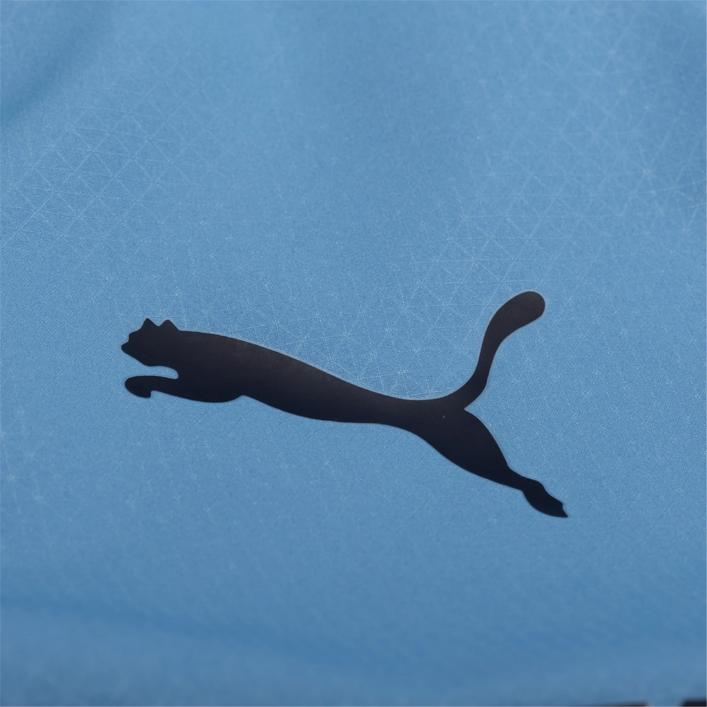 Puma Manchester City Authentic Home Jersey w/ Champions League Patches 25/26 (Team Light Blue/White)
